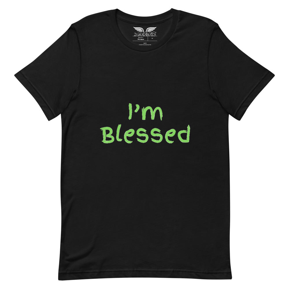 Green I’M Blessed Short-sleeve unisex t-shirt