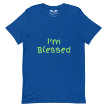 Load image into Gallery viewer, Green I’M Blessed Short-sleeve unisex t-shirt
